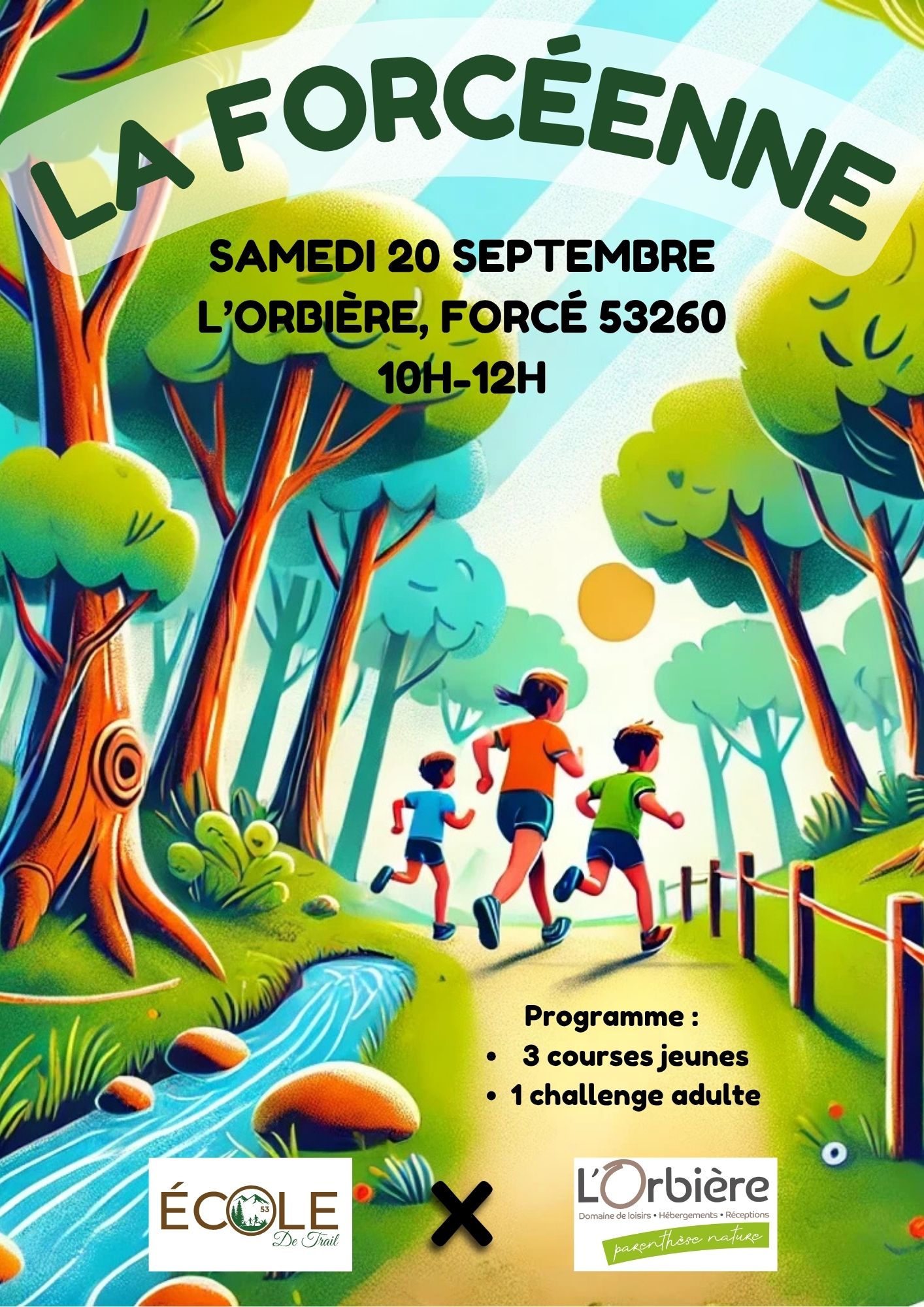 Affiche course la forcéenne Affiche course la forcéenne